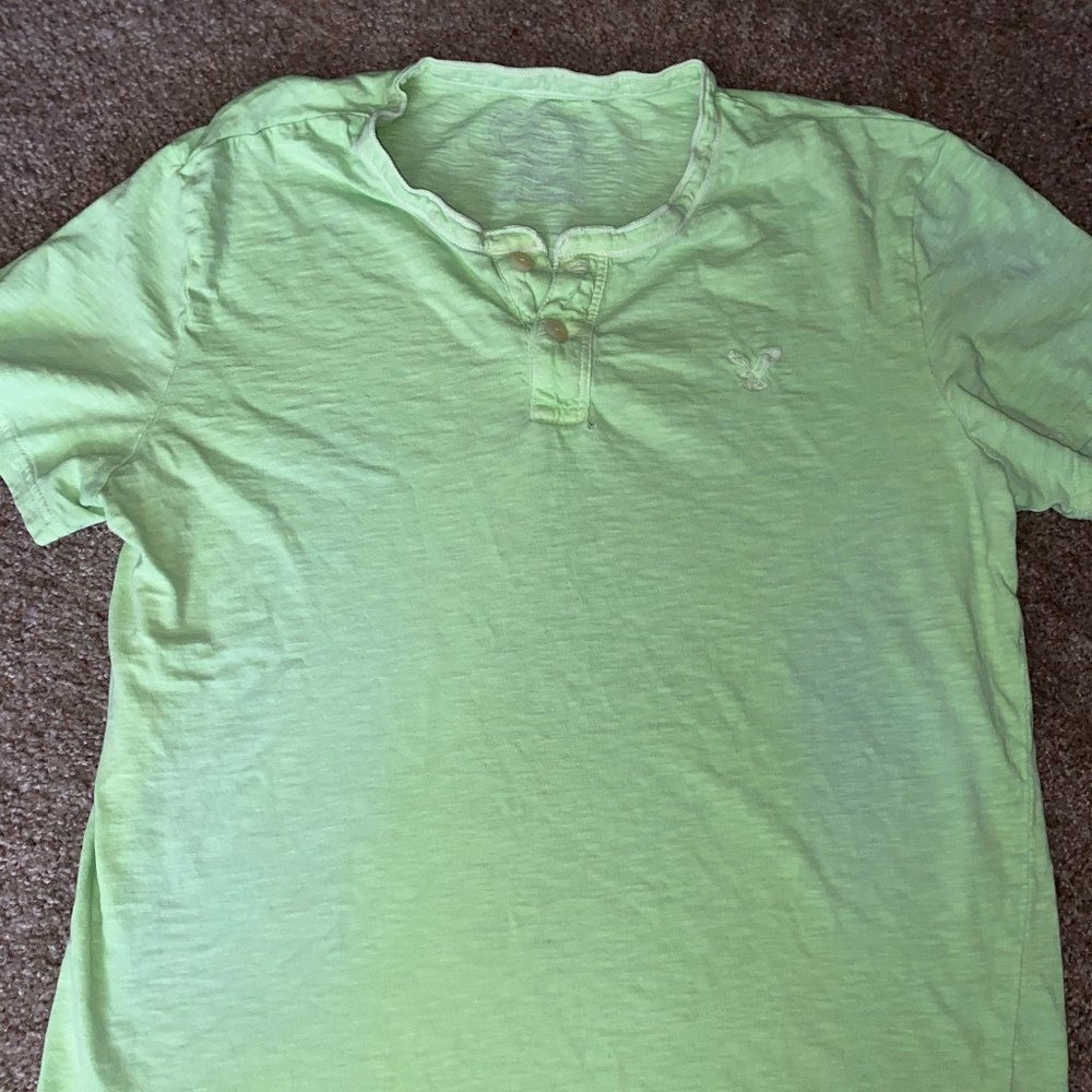 Bright lime green american eagle henly